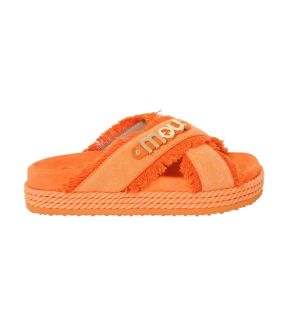 Crisscross slippers oranje
