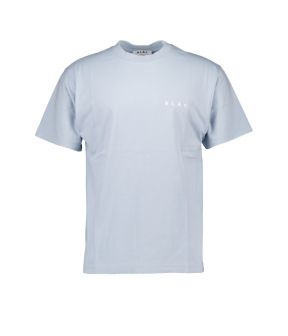 Face tee t-shirts lichtblauw