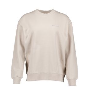 Face Chainstitch Crewneck Sweaters Beige W160201