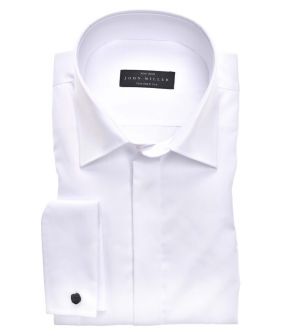 Tailored Fit Lange Mouw Overhemden Wit 5335588-910
