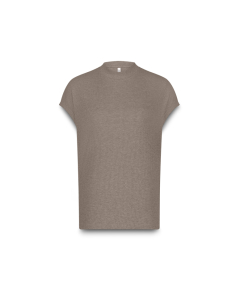 Summum Top Melange Lurex Rib Tops Taupe 3s5091-30685