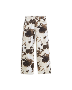 Summum Baggy Straight Pant Cow Printed Twill  Bruin 4s2956-12435