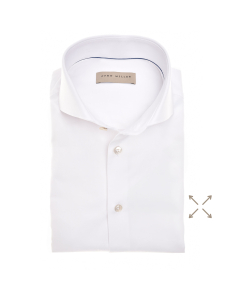 John Miller Overhemd Slim Fit  Wit 5346517