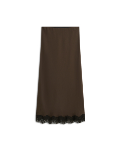 Summum Skirt Light Twill Rokken Donkerbruin 6s1361-12494