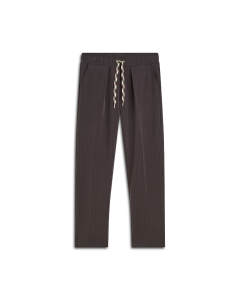 Summum Tapered Pants Pinstripe Scuba Pantalons Donkerbruin 4s2854-30716