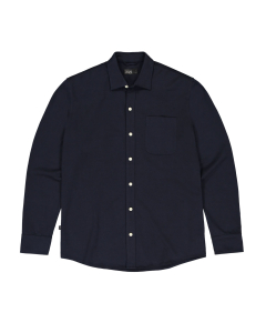 Butcher Of Blue Aidan Jersey Shirt Lange Mouw Overhemden Donkerblauw M2514012