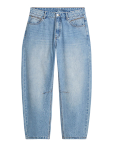 Summum Jeans Cocoon Leg Vintage Cotton Twill Jeans Blauw 4s2746-5169