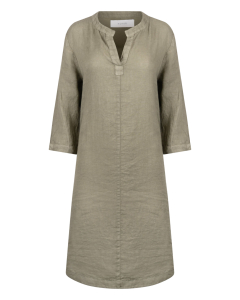 Nukus Kate Dress Mix  Olijf Nks14015