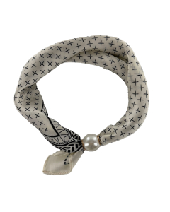 Tim &  Simonsen Chloe Scarf W. Magnetic Pearl Sjaals Ecru Tsj467 X/scarf