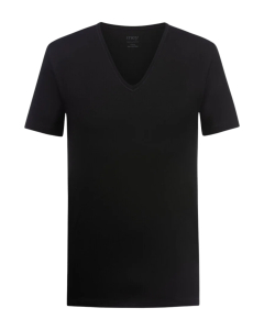 Mey V-neck T-shirts Zwart 46007