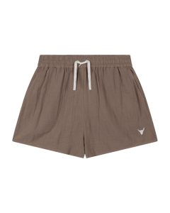 Alix The Label Ladies Woven Crinkle Shorts Shorts Taupe 2604143697