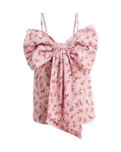Essentiel Antwerp Large Bow Babydoll Top Tops Lichtroze Jogs