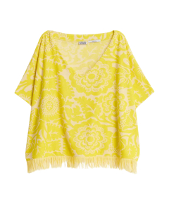 Essentiel Antwerp Towel Jersey V Top Tops Geel Jorlando