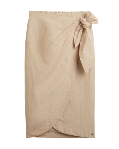 Josh V Nijra Wrap Skirt With Tie Closure Rokken Beige Jv-2605-0503