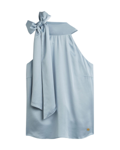 Josh V Yaniek Loose Fit Top In Satin Look Tops Blauw Jv-2605-0107
