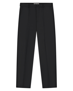 Olaf Regular Wool Pleated Pantalons Zwart M260409