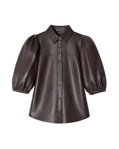 Janice Lars Blouses Bruin Lars Leer