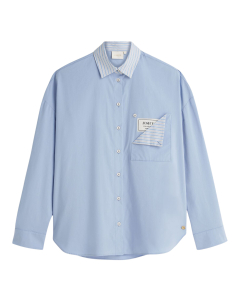 Josh V Romulo Blouses Lichtblauw Jv-2607-0115