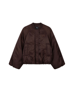 Alix The Label Ladies Woven Nylon Jacket Jackets Donkerbruin 2608513886