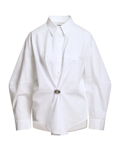 Essentiel Antwerp Oversized Shirt Blouses Wit Kreative