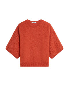 Summum Boxy Sweater Mohair Wool Blend Knit Sweaters Oranje 7s8040-70100
