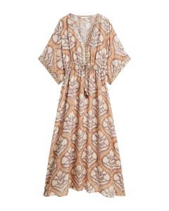 Summum Dress Art Deco Print  Multicolor 5s1604-12121