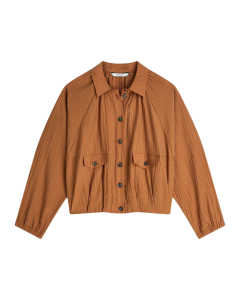 Summum Blouse Jacket Lyocell Blend  Cognac 2s3454-12373