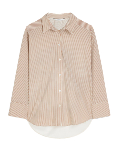 Summum Blouse Big Flower Viscose  Bruin 2s3464-12384