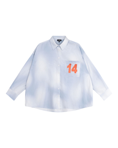 Alix The Label Ladies Woven Faded Stripe Blouse Blouses Lichtblauw 2606933782
