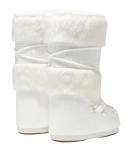 moon boot icon faux fur laarzen in wit van moon boot merk