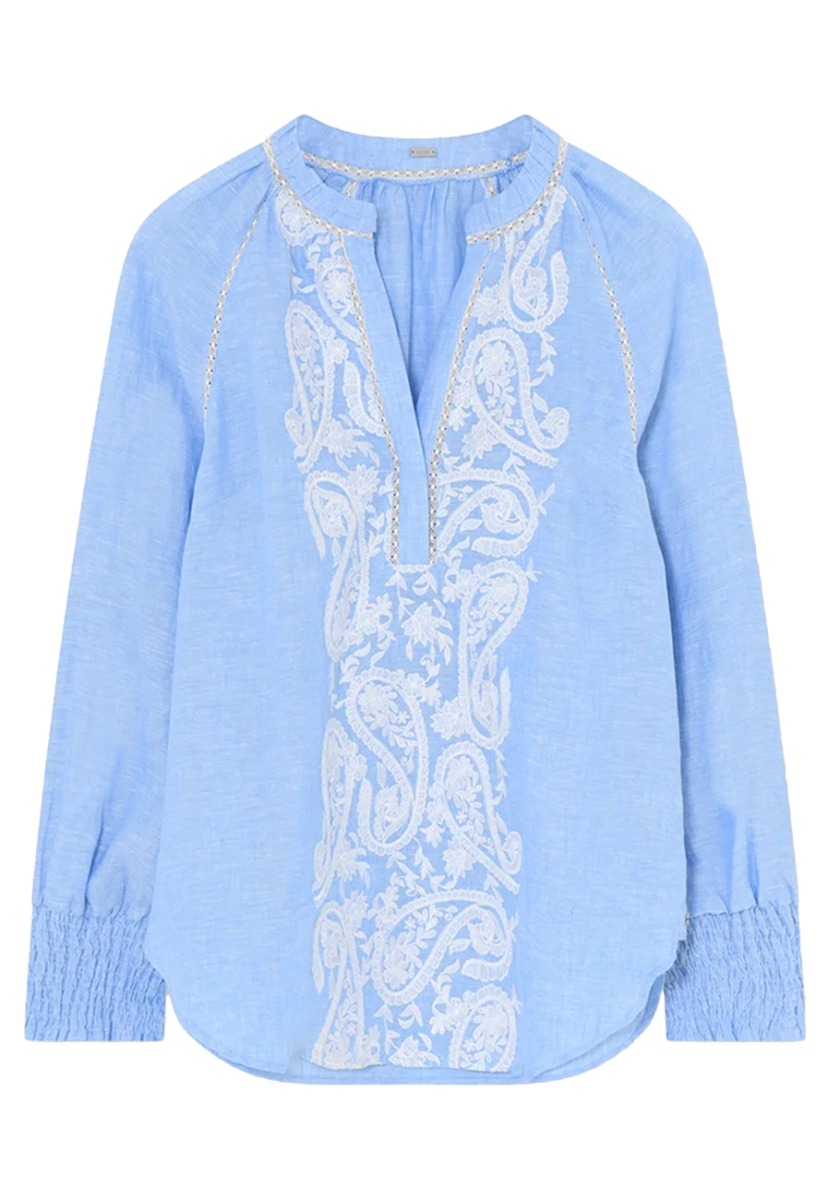 Top Lichtblauw Annsofie tops lichtblauw