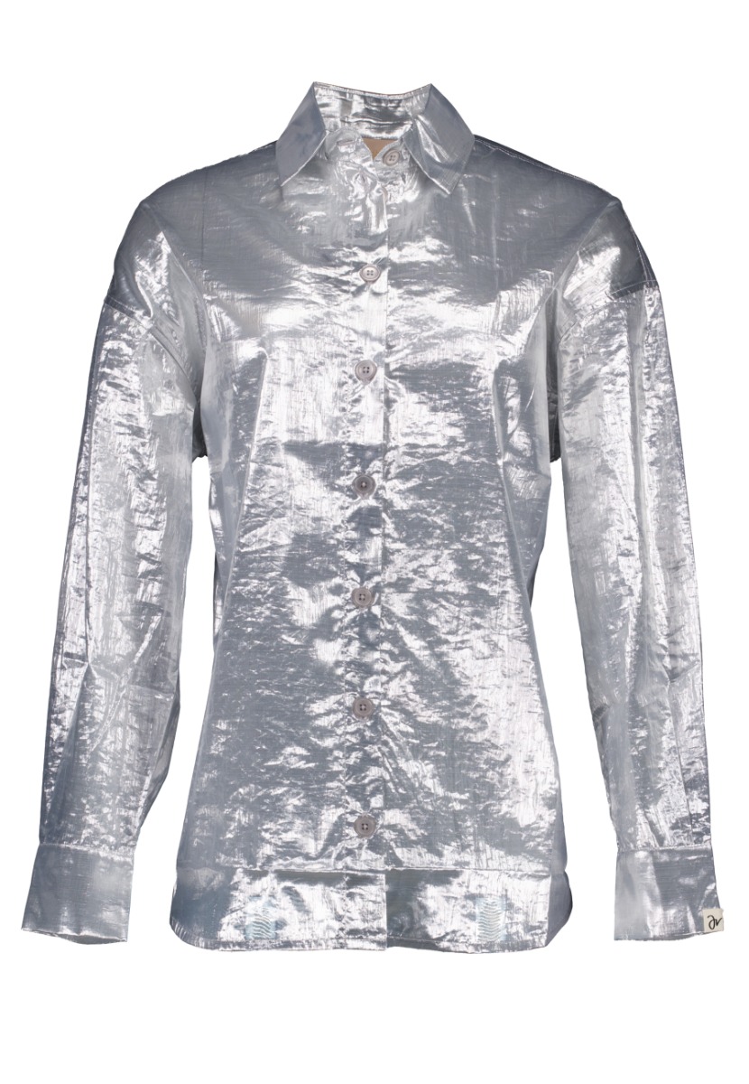 JOSH V Blouse Zilver maat L Edin blouses zilver