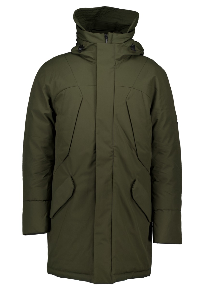 Krakatau Jas Donkergroen Polyester maat S Marcasite parka&apos;s donkergroen