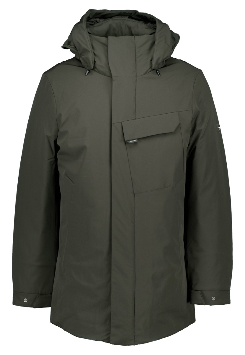 Krakatau Jas Donkergroen Polyamide / Nylon maat L Masaru parka&apos;s donkergroen