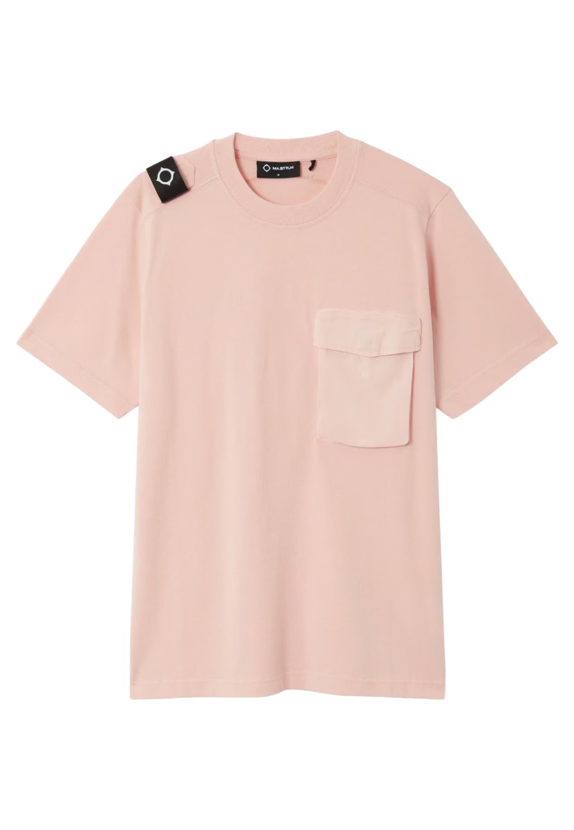 Mastrum Ss cargo pocket tee t-shirts lichtroze Heren maat L