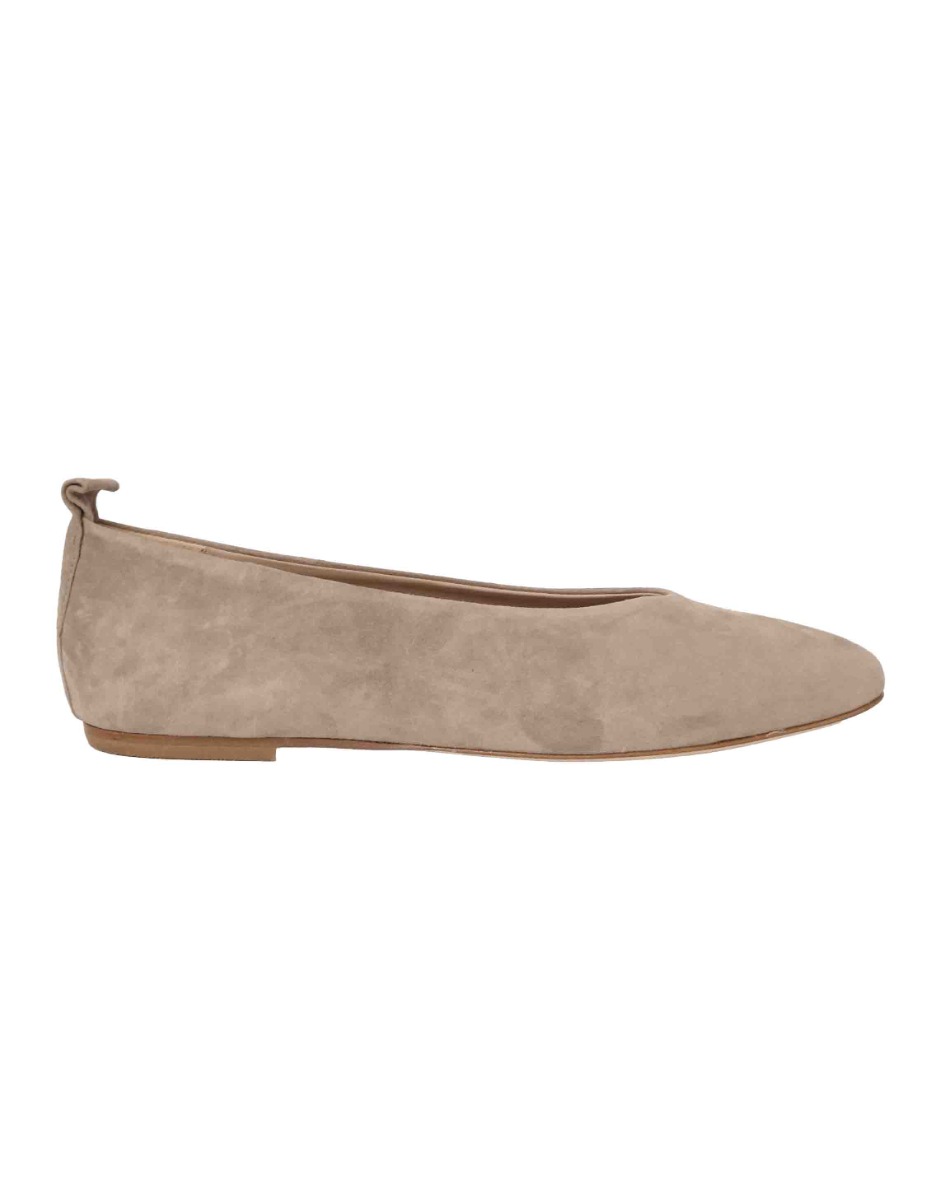 Odare Schoenen Taupe Ibiza ballerina&apos;s taupe