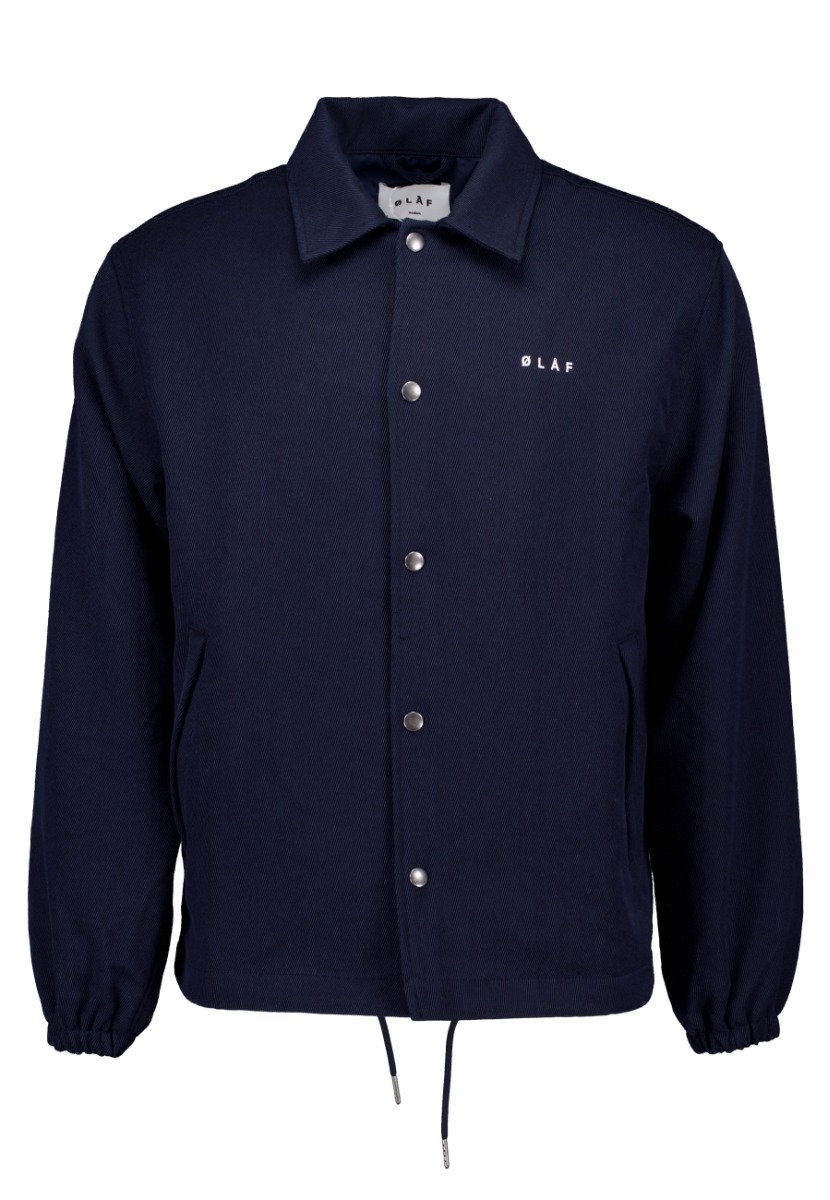 ØLÅF Jas Donkerblauw maat M Coach jacket jackets donkerblauw