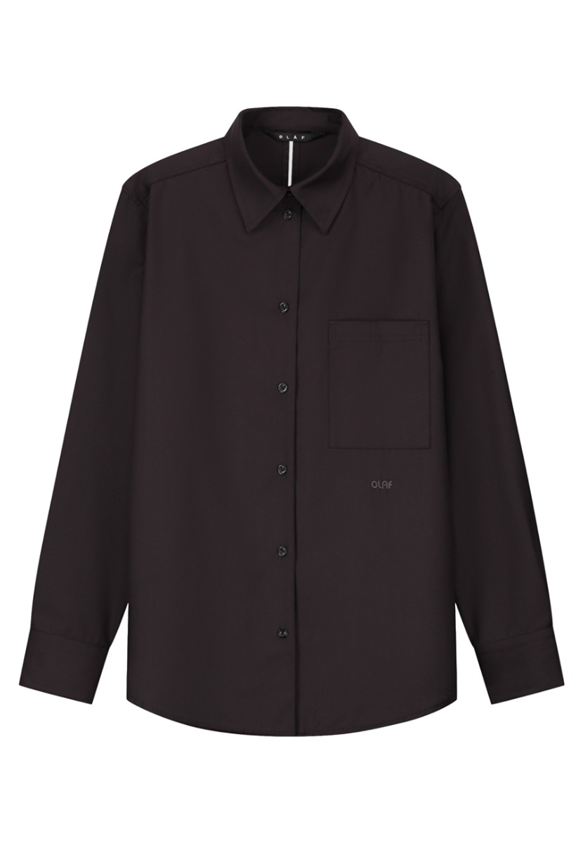 ØLÅF Blouse Bruin maat XS Drapey utility blouses bruin