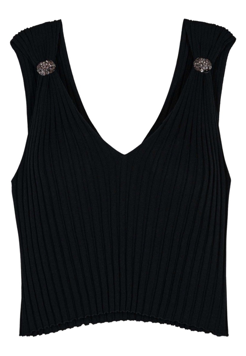 BA&SH Paros Top Zwart Dames maat 38