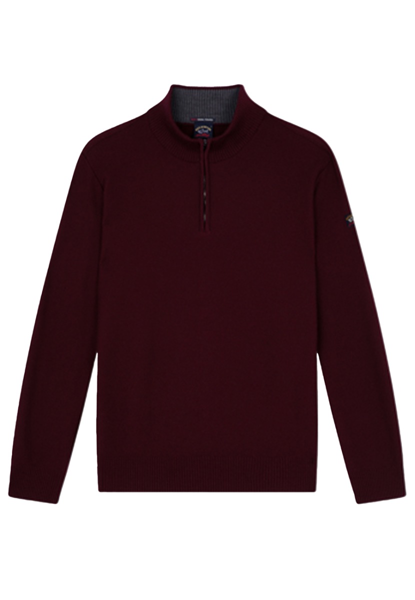 Paul & Shark Trui Bordeaux Wol maat XXL Maglia truien bordeaux