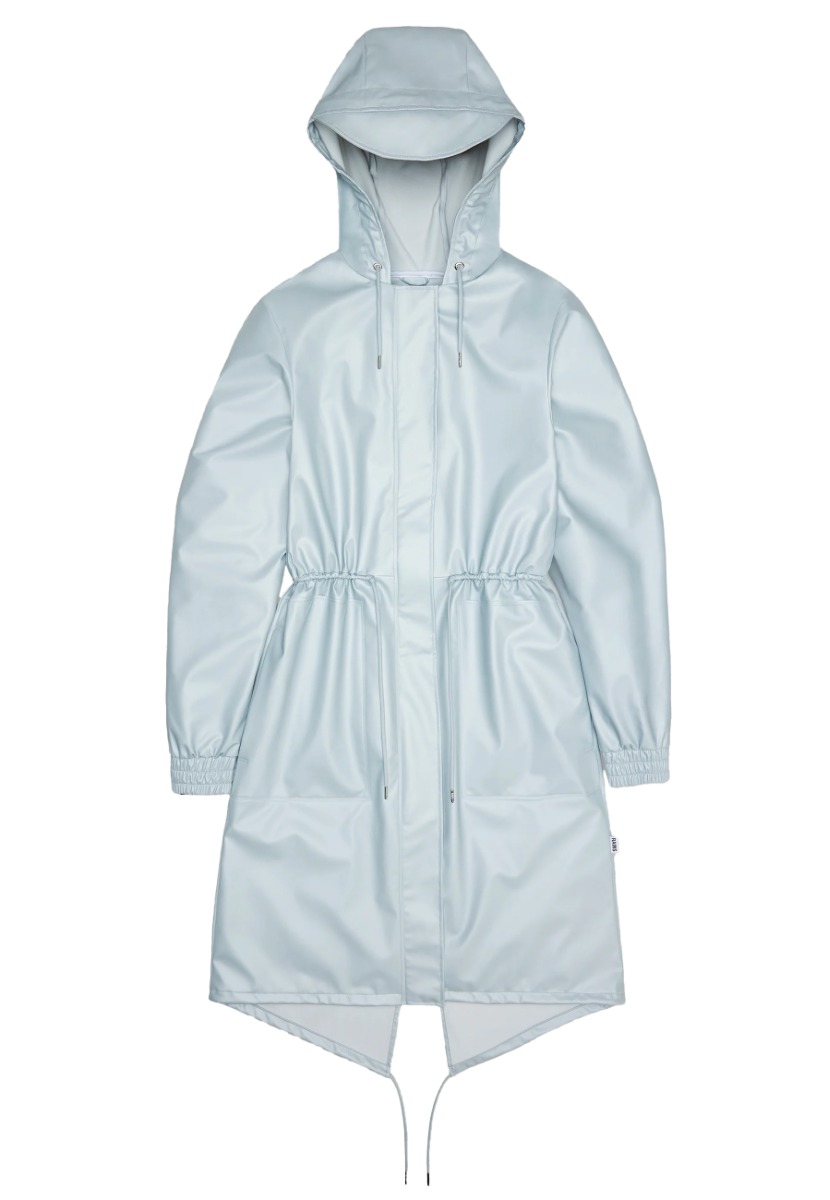 Rains Jas Lichtblauw maat M String w parka&apos;s lichtblauw