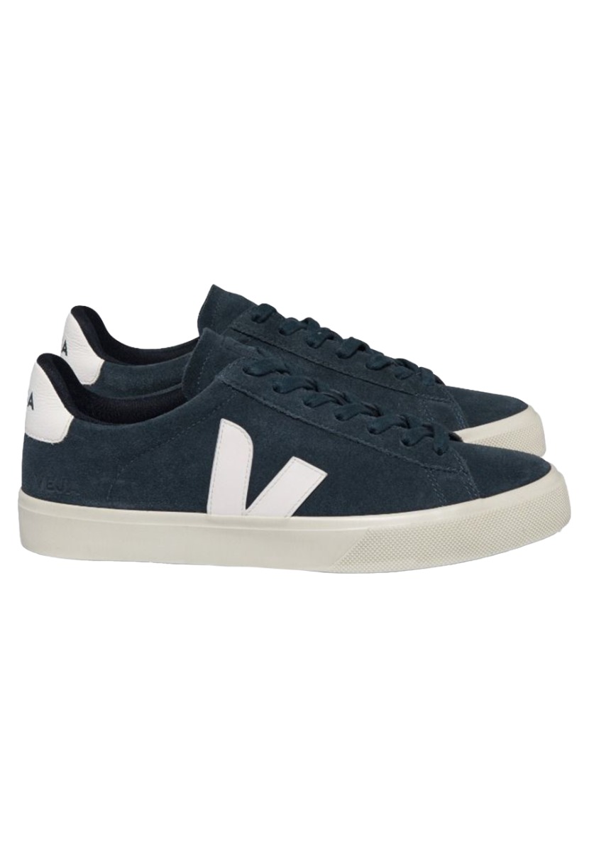 Veja Schoenen Blauw maat 41 Campo suede sneakers blauw