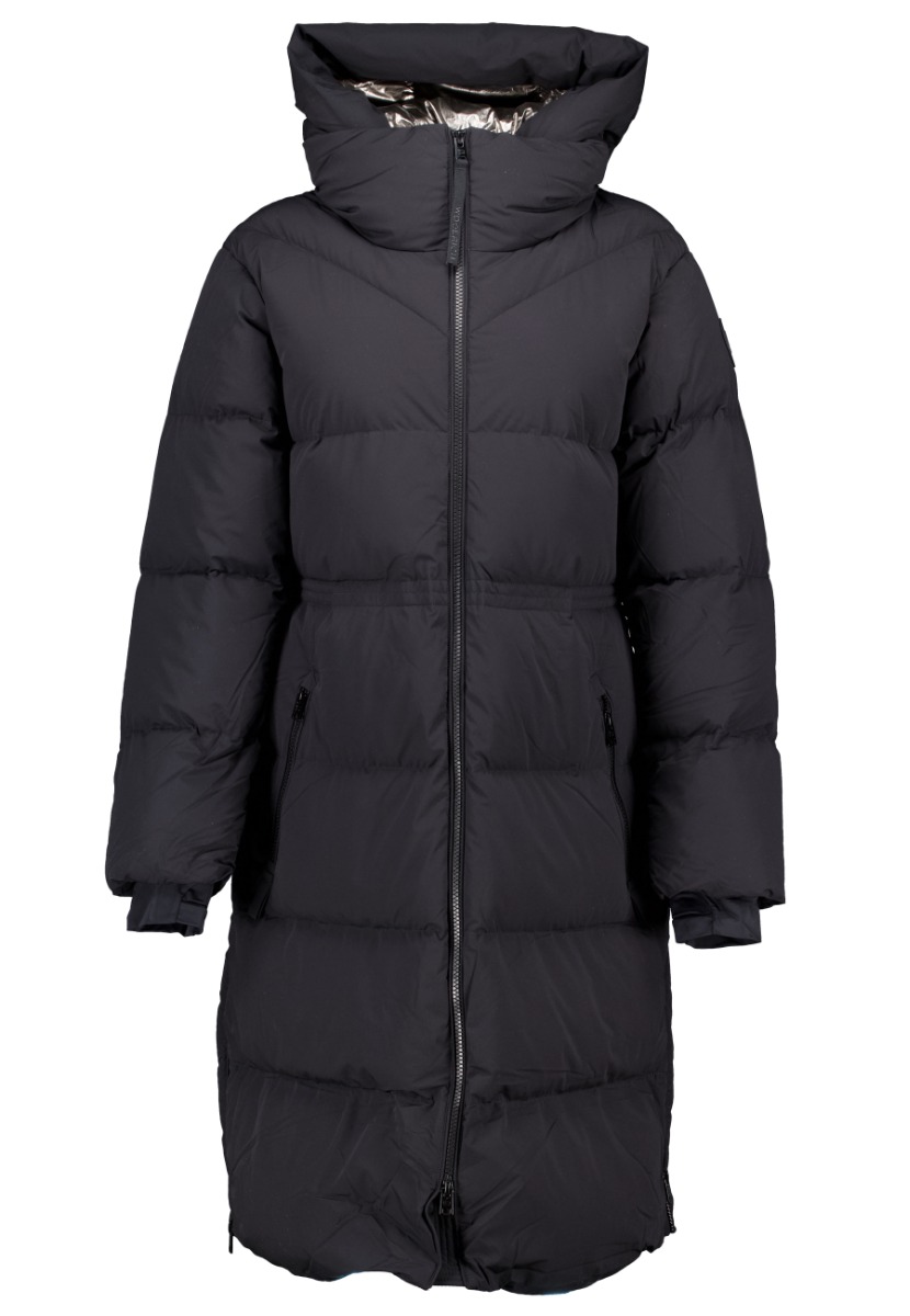 Woolrich Jas Zwart Polyamide / Nylon maat XL Matt stretch parka&apos;s zwart